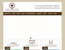 Tablet Screenshot of casadeespiritualidad.com