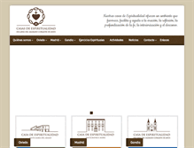 Tablet Screenshot of casadeespiritualidad.org